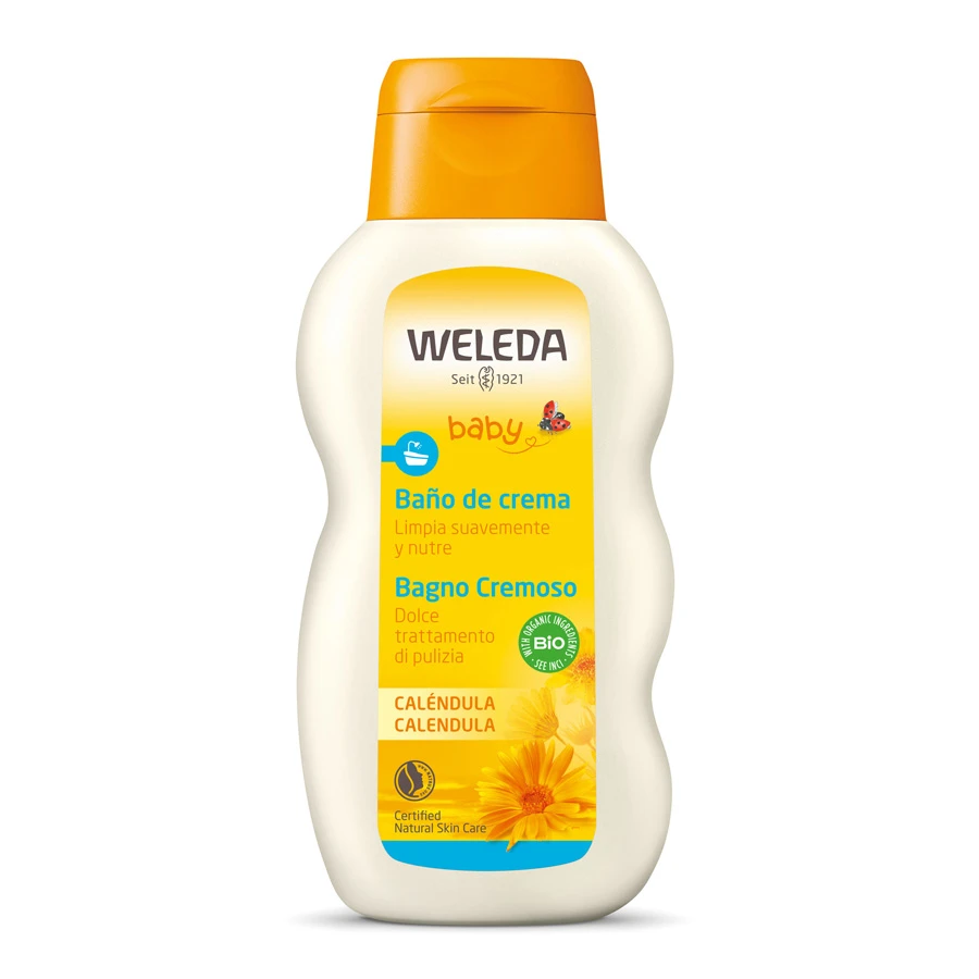 Weleda Baby Bagno Cremoso Calendula 200ml 1 Weleda Baby Bagno Cremoso Calendula 200ml