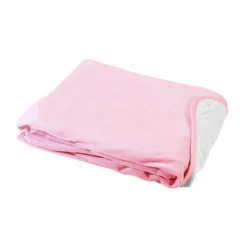 Copertina In Ciniglia Double Face Per Carrozzina 75x100cm Rosa