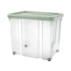 Box Puzzle 80 Litri Con Coperchio A Scatto E Ruote