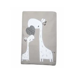 Nina Coperta Lettino In Pile Ricamato Sonnocaldo Picci Grigio