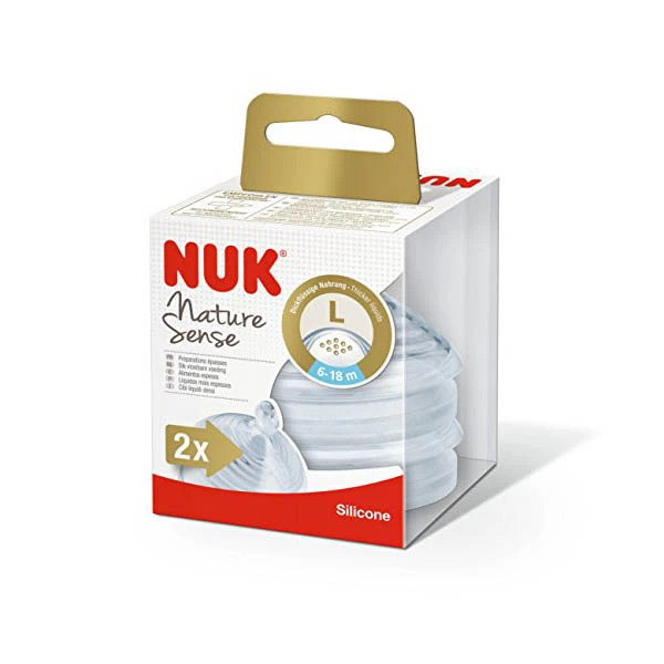NUK 2 Tettarelle Nature Sense 6-18 L 3 NUK 2 Tettarelle Nature Sense 6-18 L - immagine 3