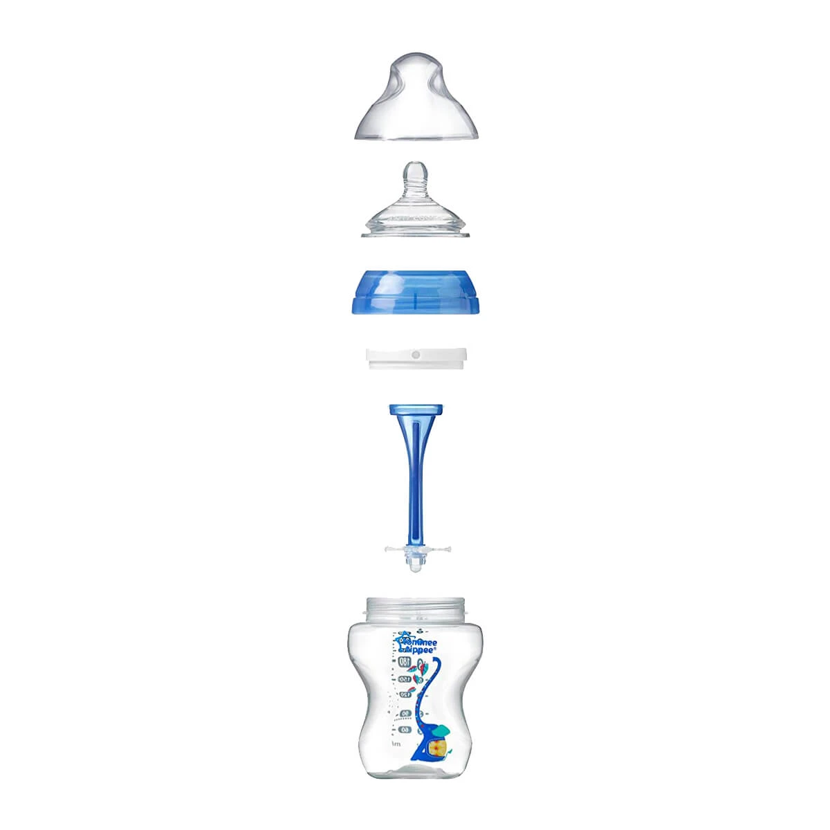 Tommee Tippee Biberon Anti Colica Da 340ml 3m+ Blu 3 Tommee Tippee Biberon Anti Colica Da 340ml 3m+ Blu - immagine 3