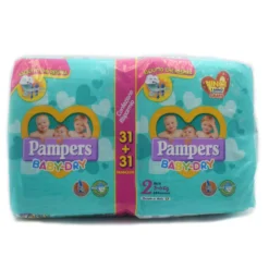 Pampers® Pannolini Baby Dry 2 Mini (3-6 Kg) Confezione Da 62 Pezzi