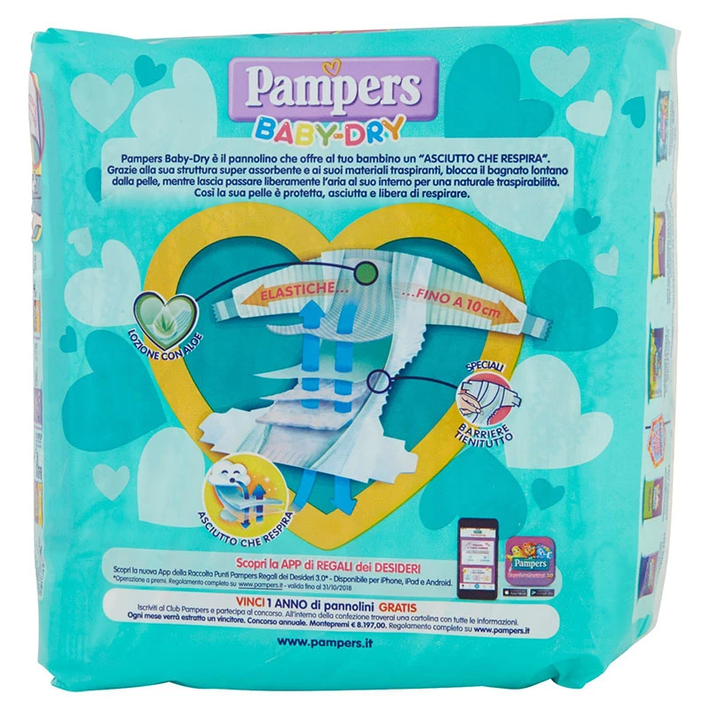 Pampers® Pannolini Baby Dry Midi 3 20 Pezzi 2 Pampers® Pannolini Baby Dry Midi 3 20 Pezzi - immagine 2