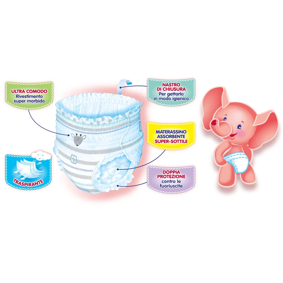 Pampers® Pannolini Mutandina Progressi 4 Maxi (8-15 Kg) Confezione Da 38 Pezzi 2 Pampers® Pannolini Mutandina Progressi 4 Maxi (8-15 Kg) Confezione Da 38 Pezzi - immagine 2