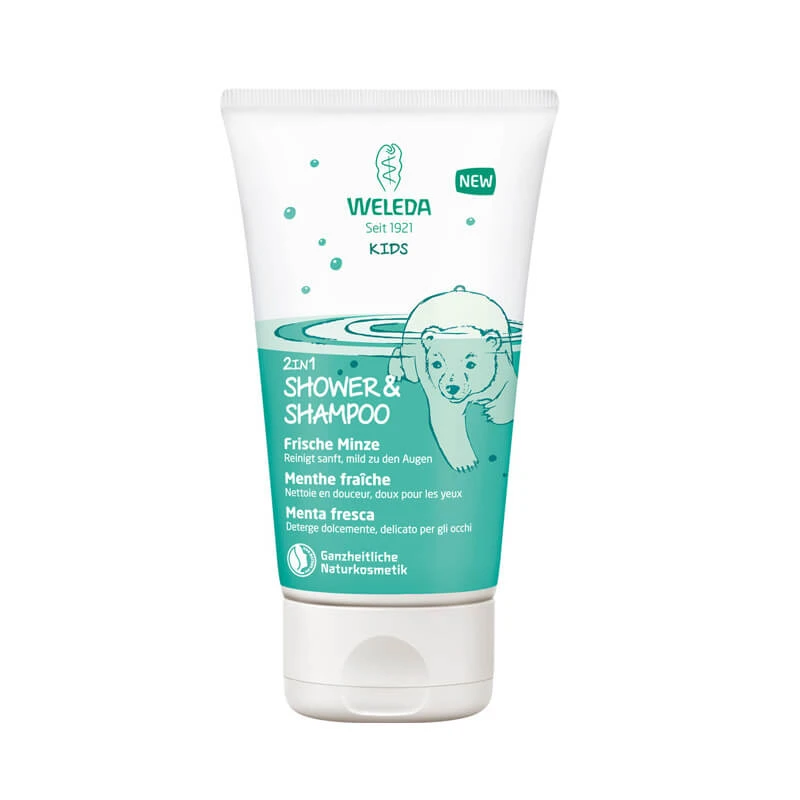 Weleda Kids Doccia Shampoo 2 In 1 Menta Fresca 150ml 1 Weleda Kids Doccia Shampoo 2 In 1 Menta Fresca 150ml