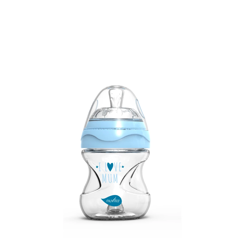 Mimic Collection 150 Ml Biberon Con Valvola Riduci Coliche Azzurro 1 Mimic Collection 150 Ml Biberon Con Valvola Riduci Coliche Azzurro