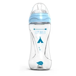 Mimic Collection 330 Ml Biberon Con Valvola Riduci Coliche Azzurro