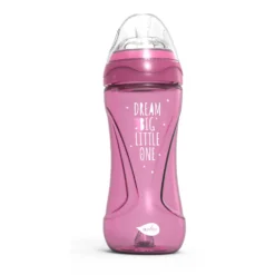 Mimic Cool 330 Ml Biberon Con Valvola Riduci Coliche Viola