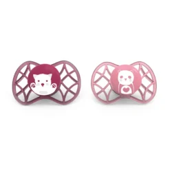 Air.55 Explorer Succhietto Tettarella Simmetrica 6+m 2 Pezzi Rosa/Rosa Scuro