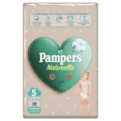 Pampers® Pannolini Naturello 5 Junior (11-25 Kg) Confezione Da 19 Pezzi