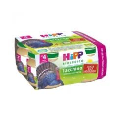 Hipp Omogeneizzato Tacchino Bio 4 Pz X 80 G