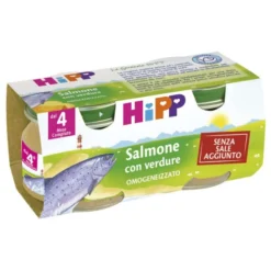 Hipp Omogeneizzato Bio Salmone Con Verdure 2 X 80g
