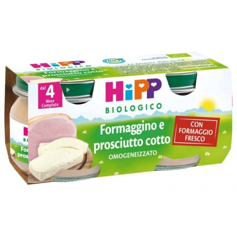Hipp Omogeneizzato Bio Formaggino E Prosciutto Cotto 2 X 80g 1 Hipp Omogeneizzato Bio Formaggino E Prosciutto Cotto 2 X 80g
