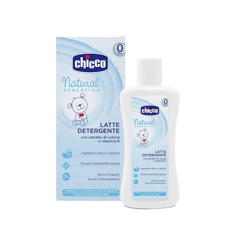 CHICCO Latte Detergente Natural Sensation 200 Ml 1 CHICCO Latte Detergente Natural Sensation 200 Ml
