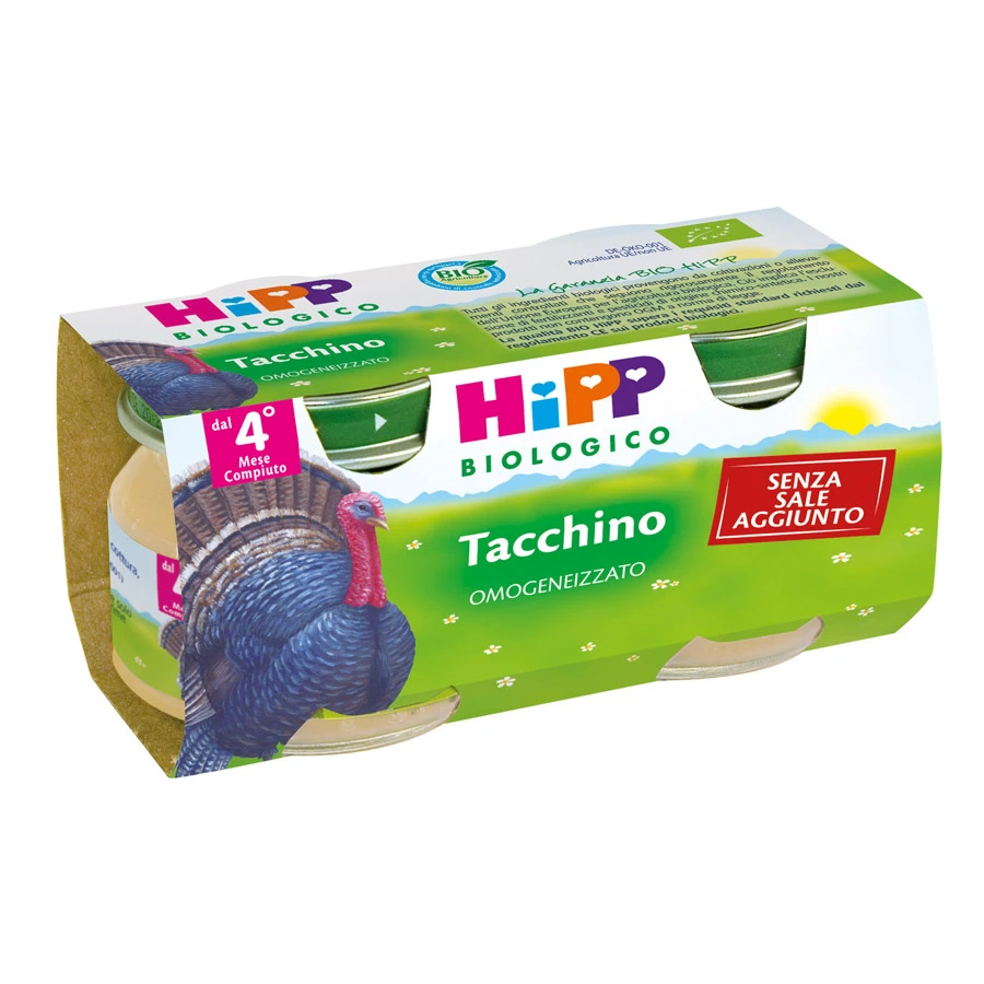 Hipp Omogeneizzato Tacchino 2 X 80g 1 Hipp Omogeneizzato Tacchino 2 X 80g