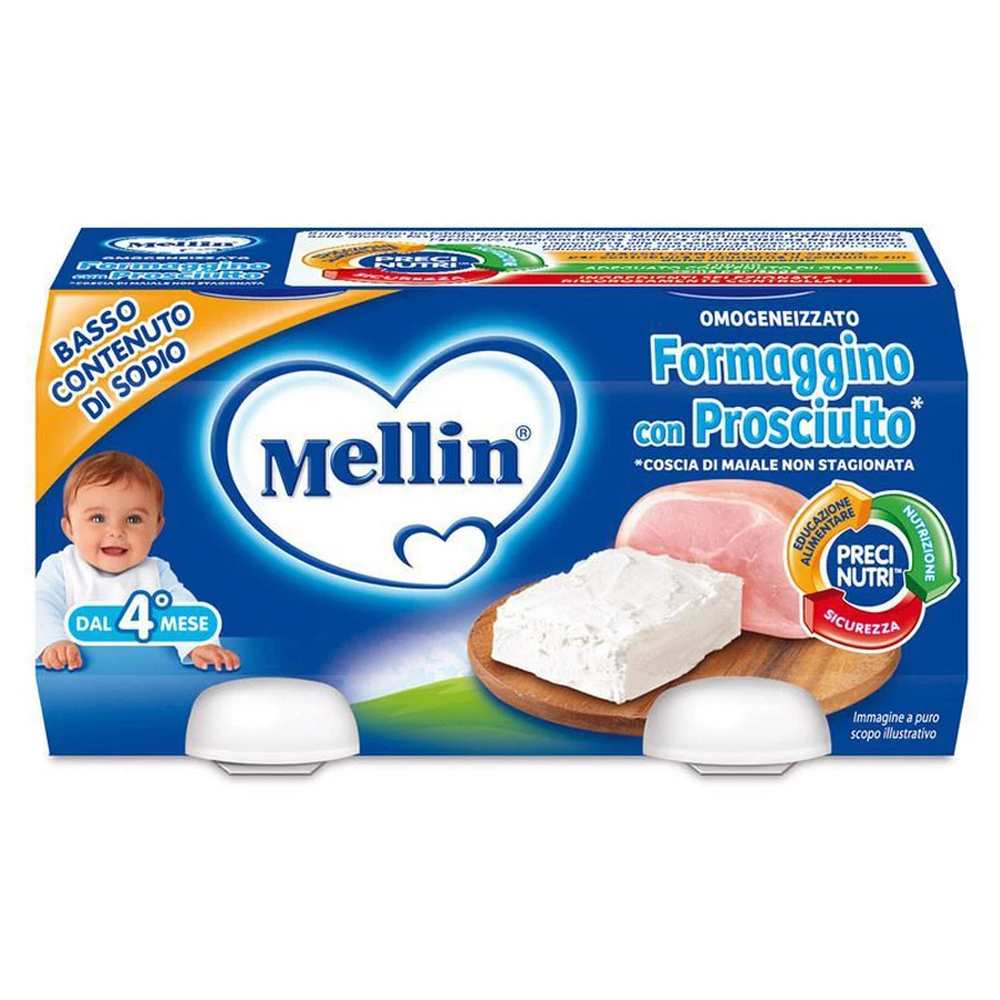 Omogeneizzato Formaggino Con Prosciutto 2 X 80g 1 Omogeneizzato Formaggino Con Prosciutto 2 X 80g