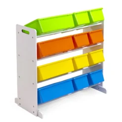 Scaffale In Legno 4 Piani Con 12 Cestoni Porta Giocattoli 7 Scaffale In Legno 4 Piani Con 12 Cestoni Porta Giocattoli -Bambino Prodotti Negozio 0047713 scaffale in legno 4 piani con 12 cestoni porta giocattoli