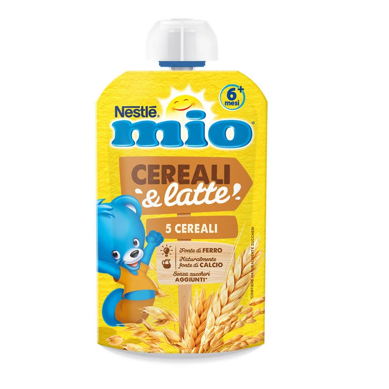 Nestlé® Mio Pouch Latte E 5 Cereali 110ml 1 Nestlé® Mio Pouch Latte E 5 Cereali 110ml