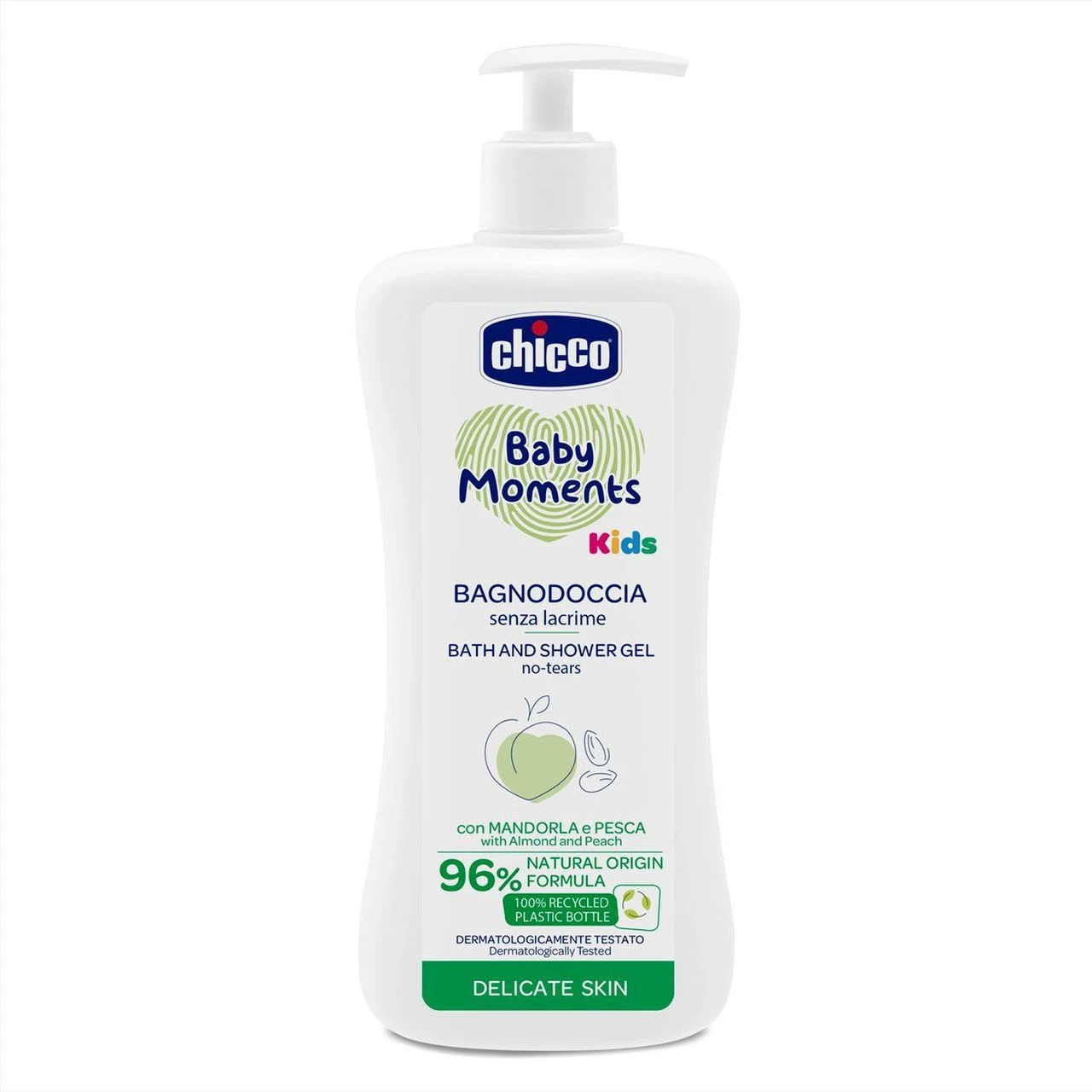 Chicco Bagnodoccia Baby Moments Con Mandorle E Pesca - Formula Senza Lacrime 500ml 1 Chicco Bagnodoccia Baby Moments Con Mandorle E Pesca - Formula Senza Lacrime 500ml