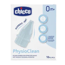 Chicco Ricambi Morbidi Per Aspiratore Nasale PhysioClean - 10 Beccucci