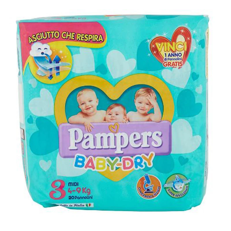 Pampers® Pannolini Baby Dry Midi 3 20 Pezzi 1 Pampers® Pannolini Baby Dry Midi 3 20 Pezzi