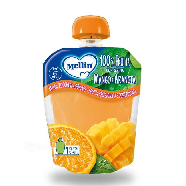 Pouch Arancia E Mango 90g 1 Pouch Arancia E Mango 90g