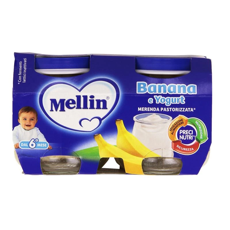 Merenda Yogurt E Banana 2 X 120g 1 Merenda Yogurt E Banana 2 X 120g