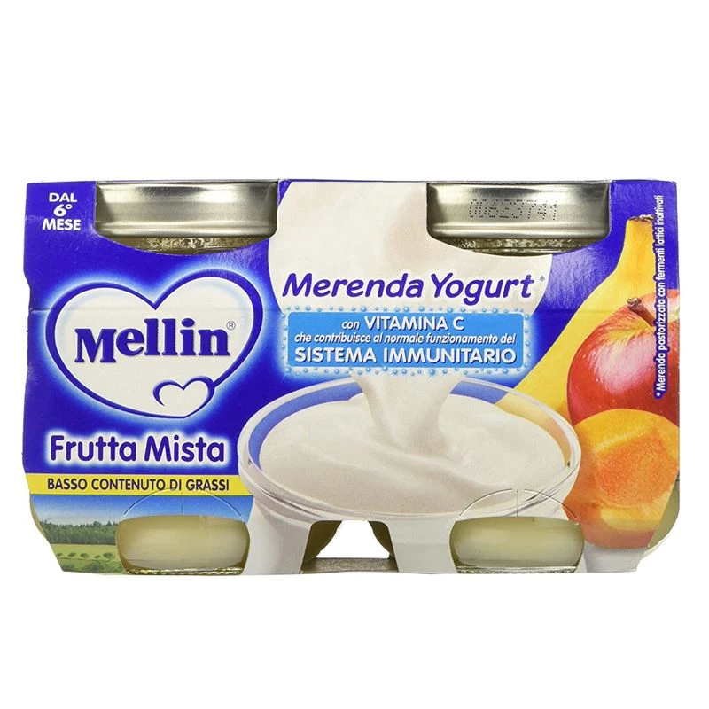 Merenda Yogurt E Frutta Mista 2 X 120g 1 Merenda Yogurt E Frutta Mista 2 X 120g