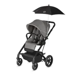Ombrellino Parasole Per Passeggino - Black -Bambino Prodotti Negozio 0074490 ombrellino parasole per passeggino black