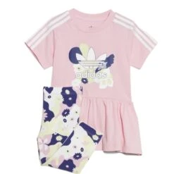 Bambino Prodotti Negozio 45 ADIDAS Completo Flower Print Dress And Tights