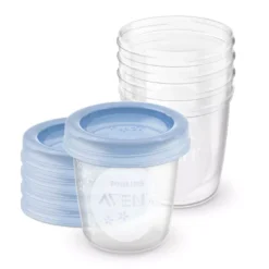 PHILIPS AVENT 5 Vasetti Conservalatte Con Coperchio 180ML
