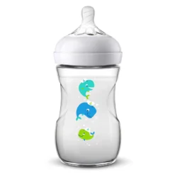 Philips Avent Biberon Natural 260ML Neonati 1m+ Con Tettarella Anatomica E Valvola Anticolica - Animali