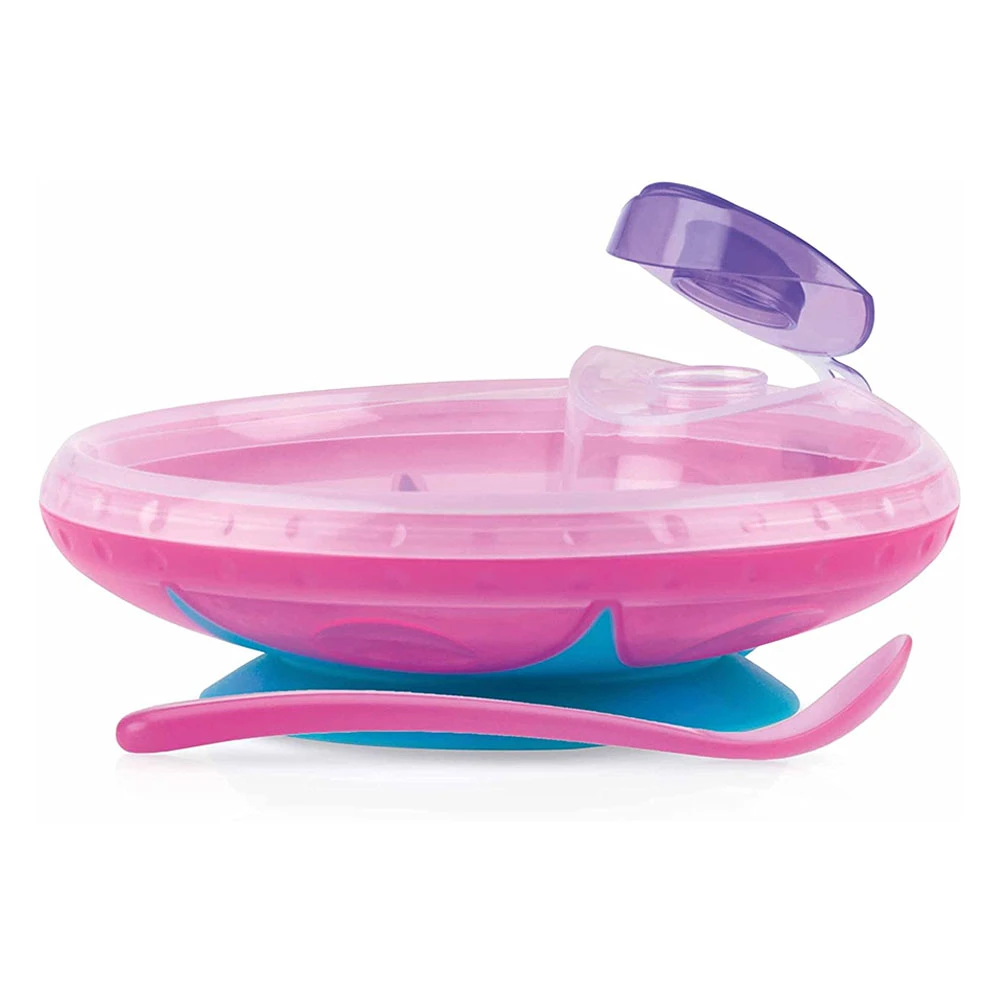 Nuby Piatto Pappacalda Con Ventosa E Cucchiaino 3 Nuby Piatto Pappacalda Con Ventosa E Cucchiaino - immagine 3