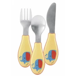 Nuby Set Posate Forchetta Coltello Cucchiaio In Inox 9 Nuby Set Posate Forchetta Coltello Cucchiaio In Inox -Bambino Prodotti Negozio 0075645 set posate forchetta coltello cucchiaio in inox