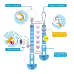 MAM Mum Catenella Con Portaciuccio Clip It & Cover Fairytale -Bambino Prodotti Negozio 0075723 mum catenella con portaciuccio clip it cover fairytale