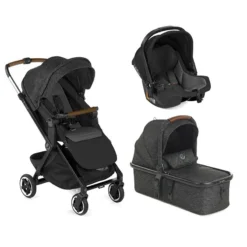 Jané Trio Newel Con Portabebè Micro Pro E Seggiolino Auto Koos R129 I-Size R1