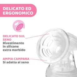 CHICCO Tiralatte Elettrico Naturally Me -Bambino Prodotti Negozio 0079531 tiralatte elettrico naturally me