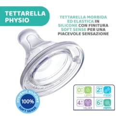 CHICCO Tettarella Physio Original5 2pz -Bambino Prodotti Negozio 0080004 tettarella physio original5 2pz