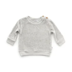 Bamboom Maglia Manica Lunga In Velluto Per Neonato - Grigio Ghiaccio