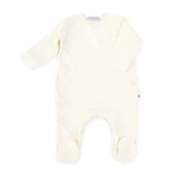 Bamboom Tutina Pure Con Piedi Per Bimbi Prematuri - Panna