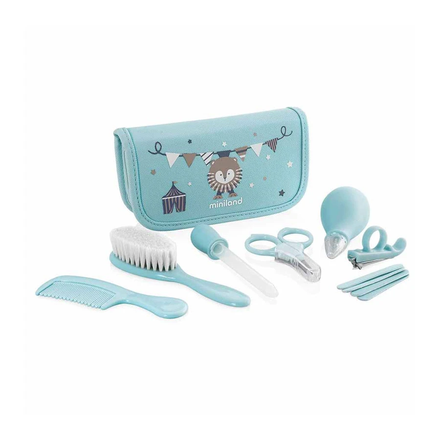 Miniland Baby Kit Con Per Pulizia Igiene Neonato Con Aspiratore Nasale, Pettine, Tagliaunghie 1 Miniland Baby Kit Con Per Pulizia Igiene Neonato Con Aspiratore Nasale, Pettine, Tagliaunghie