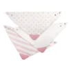 Set 3 Bavaglini Bandana Rosa Girl