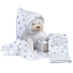 Picci Set Da Bagno Accappatoio E Asciugamano Per Neonato -Bambino Prodotti Negozio 0092929 picci set da bagno accappatoio e asciugamano per neonato
