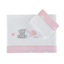 Picci Set 3pz Lettino Amélie Con Coprimaterasso, Lenzuolo E Federa Ricamato 65×126cm -Bambino Prodotti Negozio 0092955 picci set 3pz lettino amelie con coprimaterasso lenzuolo e federa ricamato 65126cm