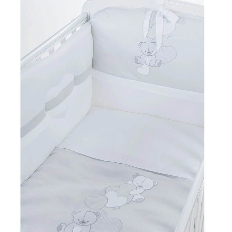 Picci Set 3pz Piumetto Imbottito, Paracolpi E Federa Letto Amelie 2 Picci Set 3pz Piumetto Imbottito, Paracolpi E Federa Letto Amelie - immagine 2