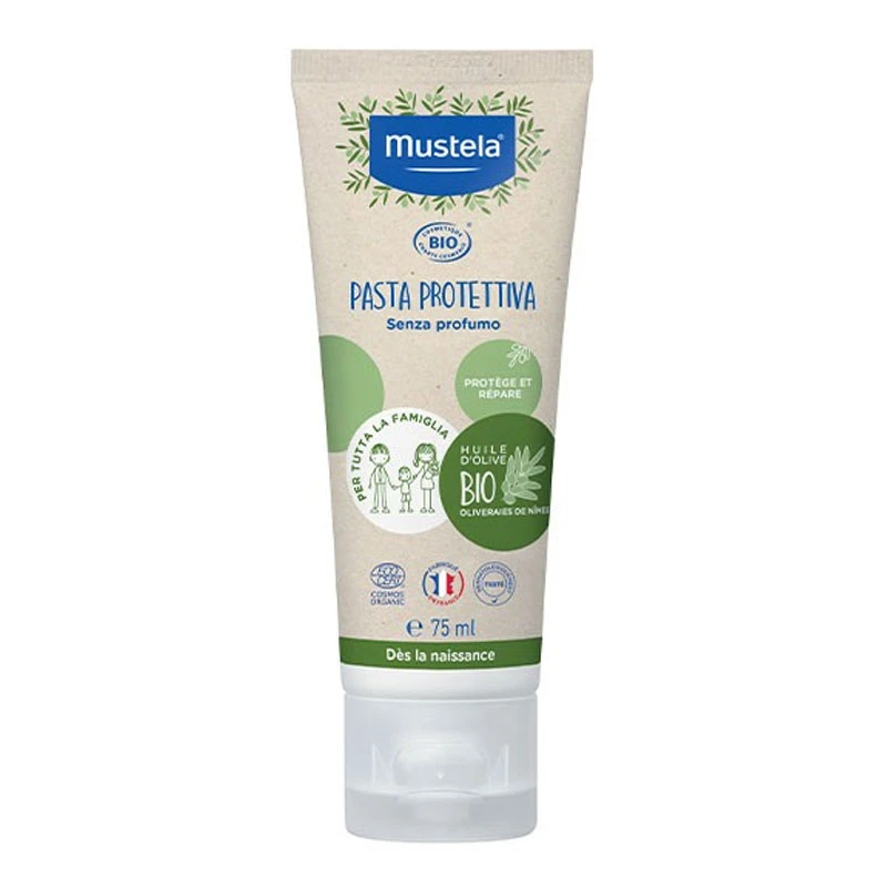 Mustela Pasta Protettiva Bio Per Cambio Pannolino 75ml 1 Mustela Pasta Protettiva Bio Per Cambio Pannolino 75ml