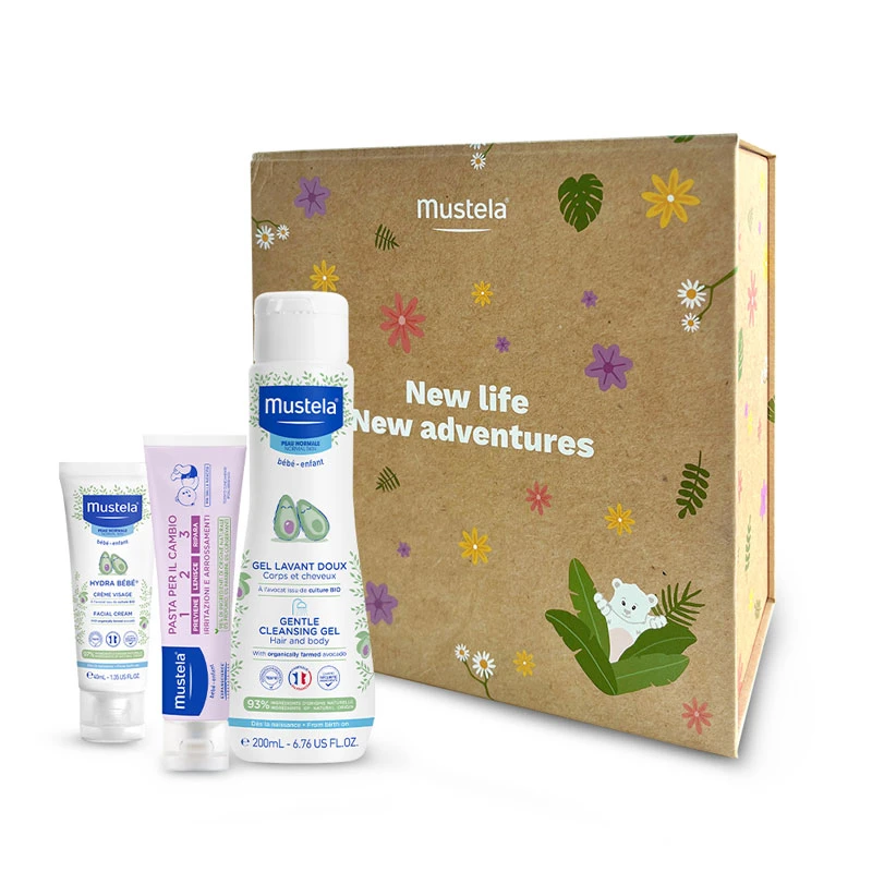 Mustela Cofanetto Riutilizzabile Con Crema Viso, Pasta Cambio E Detergente Delicato Inclusi 1 Mustela Cofanetto Riutilizzabile Con Crema Viso, Pasta Cambio E Detergente Delicato Inclusi