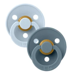 Bibs Set 2pz Ciuccio Colour Con Tettarella In Gomma Anatomica 0-6mesi