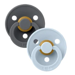 Bibs Set 2pz Ciuccio Colour Con Tettarella In Gomma Naturale 0-6mesi